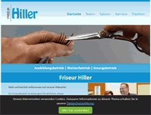 Tablet Screenshot of friseur-hiller.de